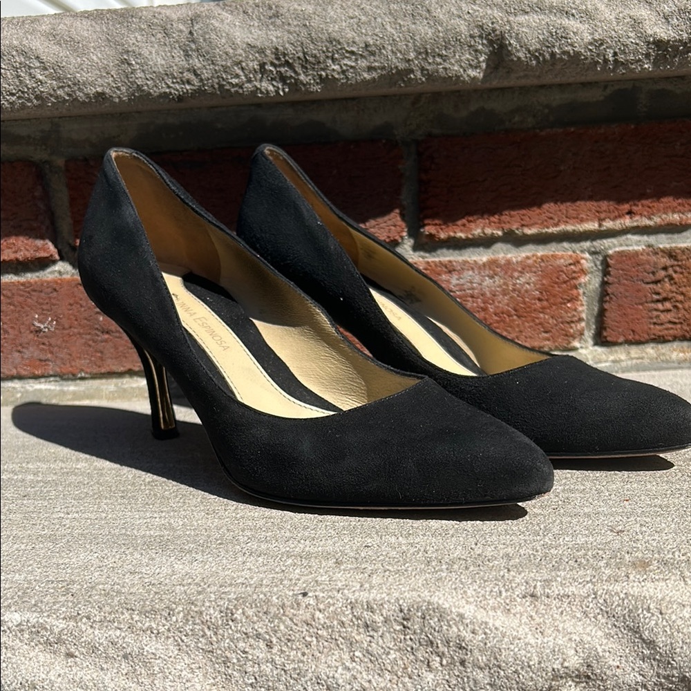 Carolinna Espinosa Elegant Suede Black Women's Pumps